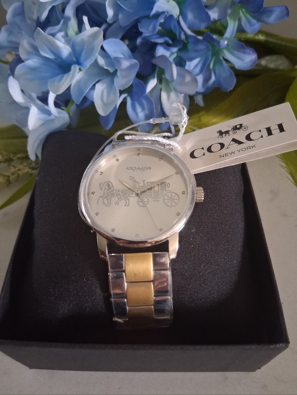 Coach Silver & Gold Grand Watch
